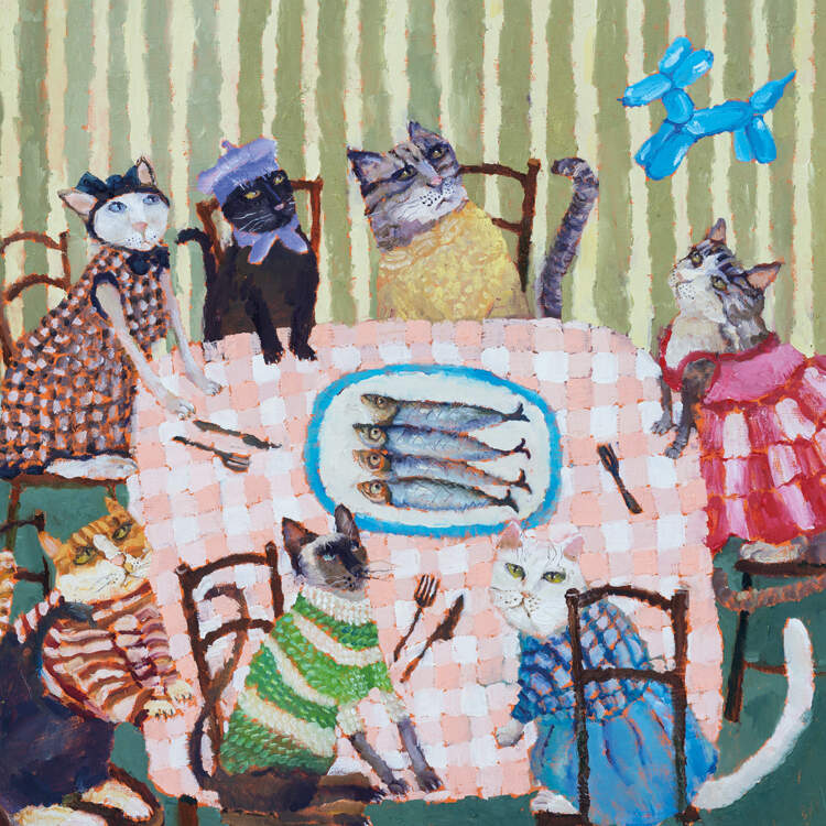 Paper Bird Greetings Card - Uninvited Guest