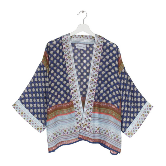 One Hundred Stars Kimono - Moorish Indigo