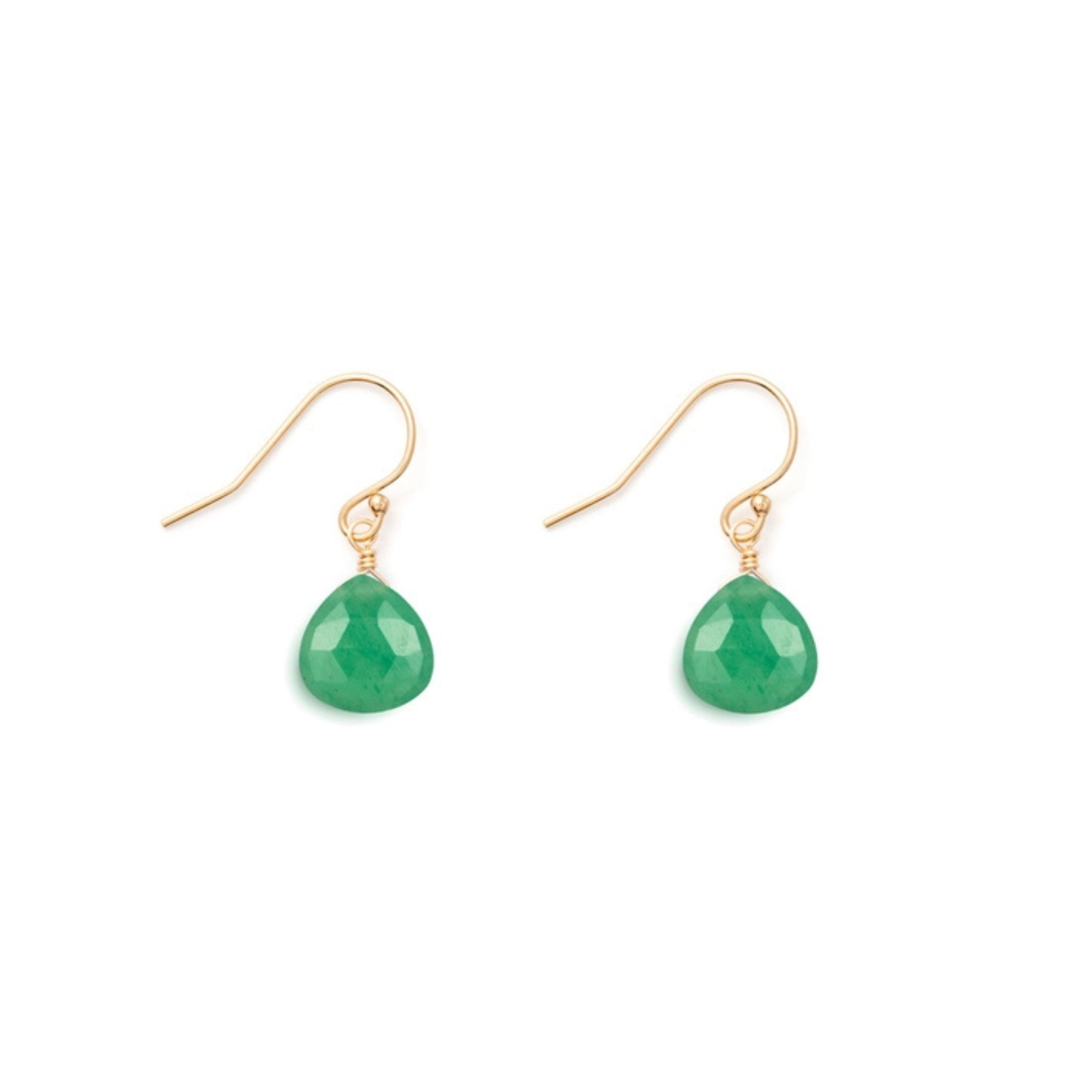 Isla Drop Earrings - Green Aventurine
