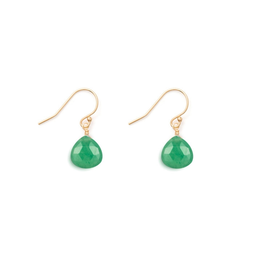 Green Aventurine Isla Drop Earrings