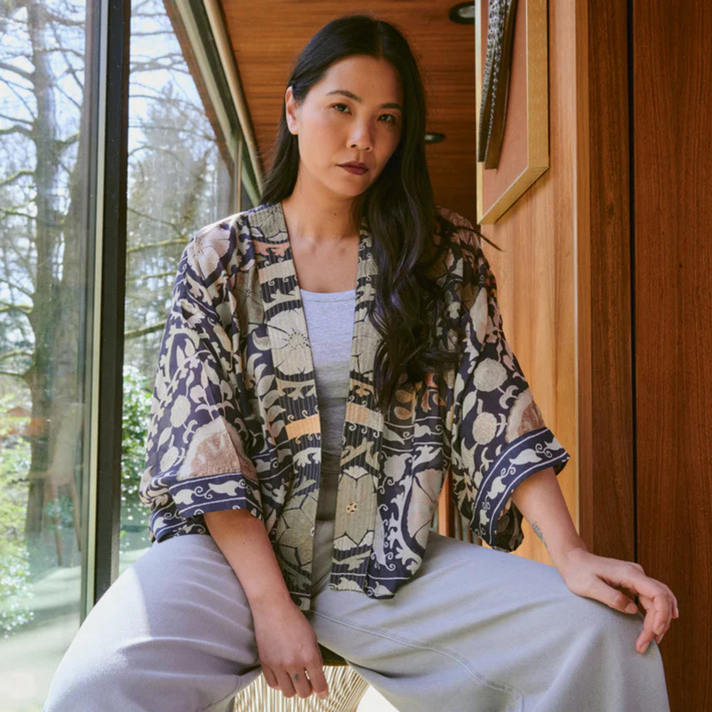 Kimono - Susani Charcoal