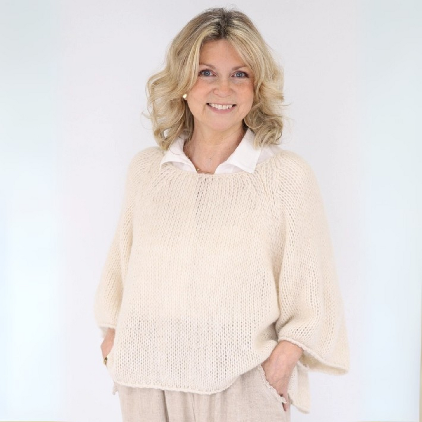 Alpaca Blend Jumper - Cream