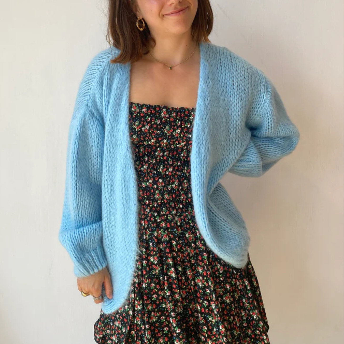 Smila Mohair Cardigan - Light Blue