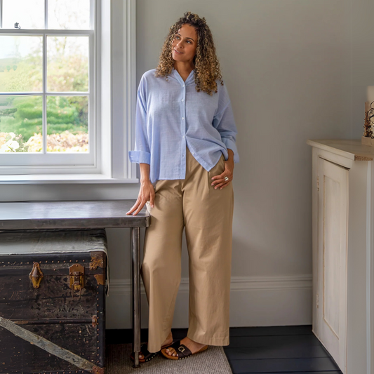 Amelia Trousers - Dark Beige