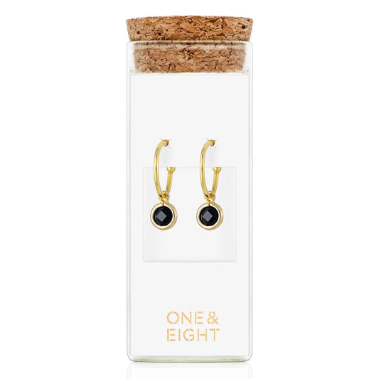Gold Mini Hoop Earrings - Spirit Noir