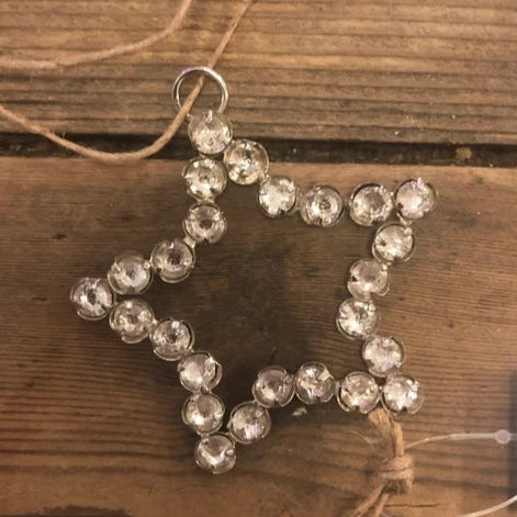 Hanging Rhinestone Decoration - Small Star