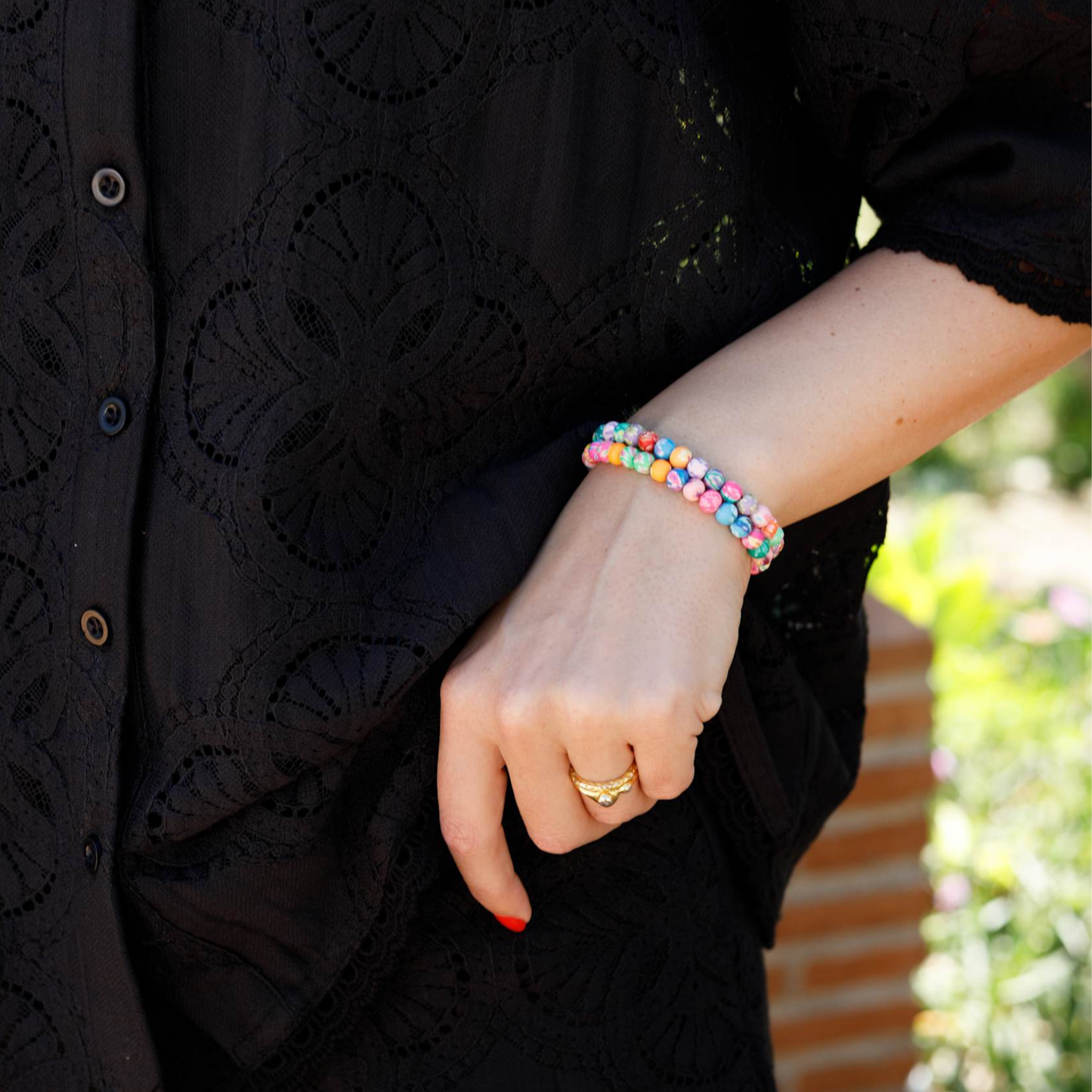Clay Bead Bracelet - Multi
