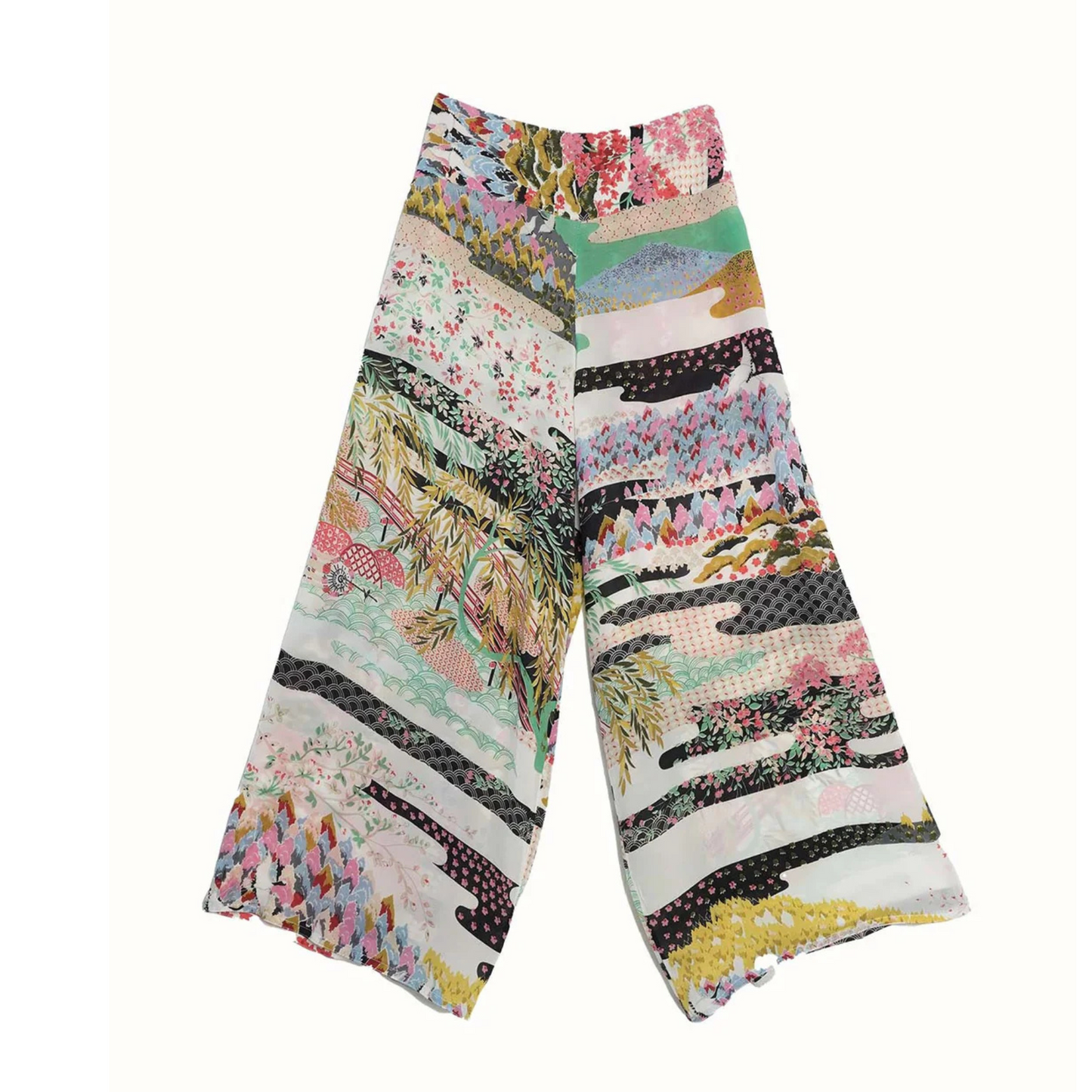 One Hundred Stars Palazzo Pant - Spring White