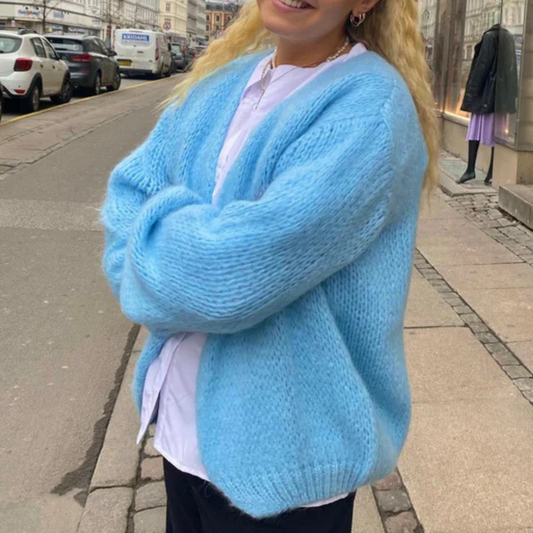 Smila Mohair Cardigan - Light Blue
