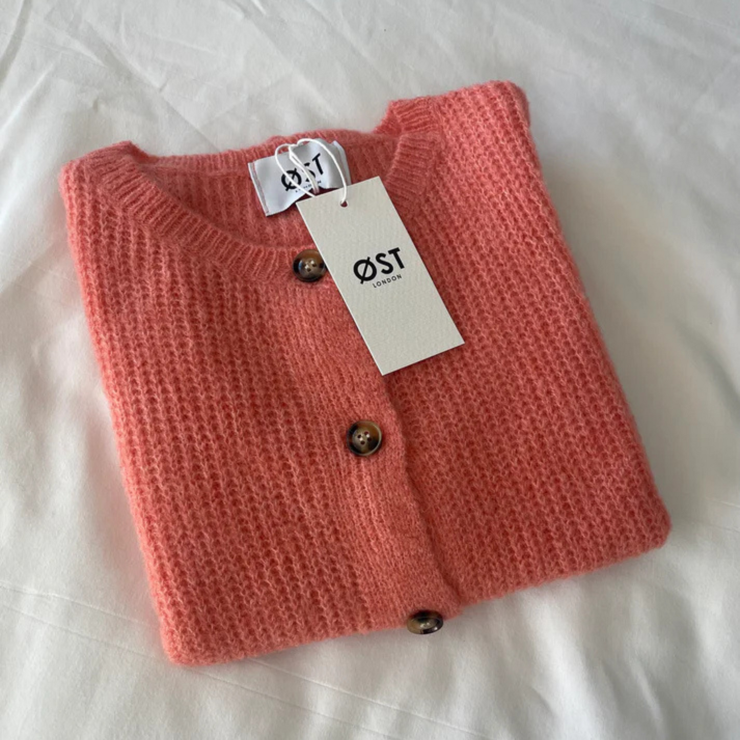 Ida Wool Blend Waistcoat - Coral