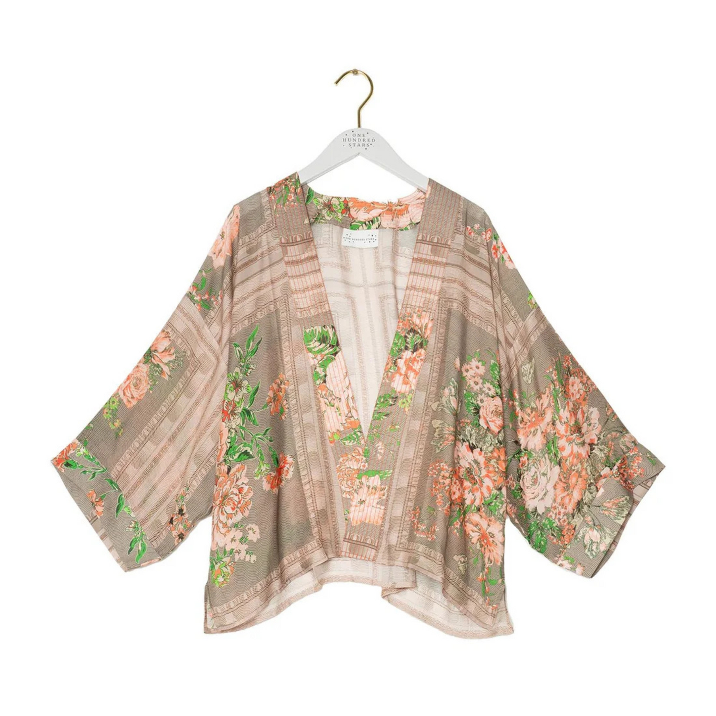 One Hundred Stars Kimono - Neon Rose Beige