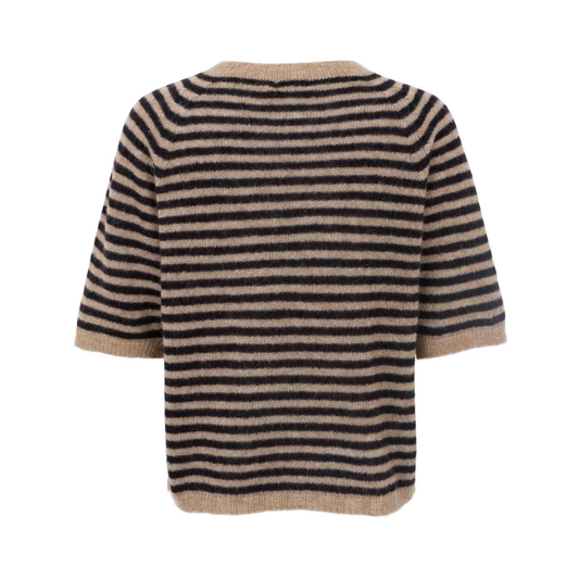 Dell Striped Jumper - Black and Brown