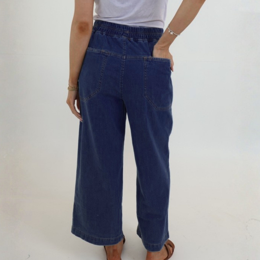 Cropped Jeans - Dark Denim