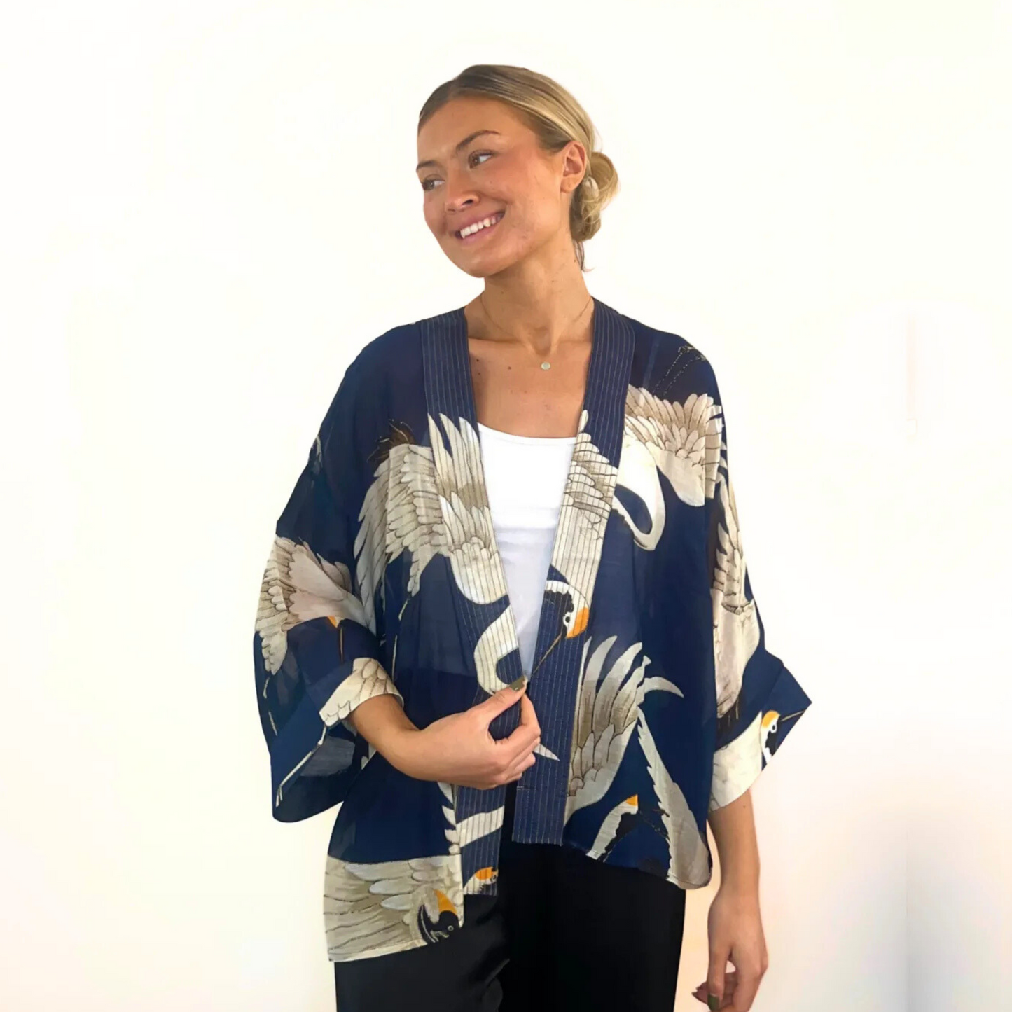 Kimono - Stork Navy