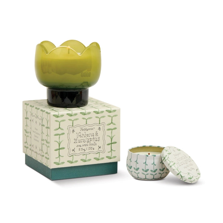 Tulip Glass Candle - Verbena & Lemongrass