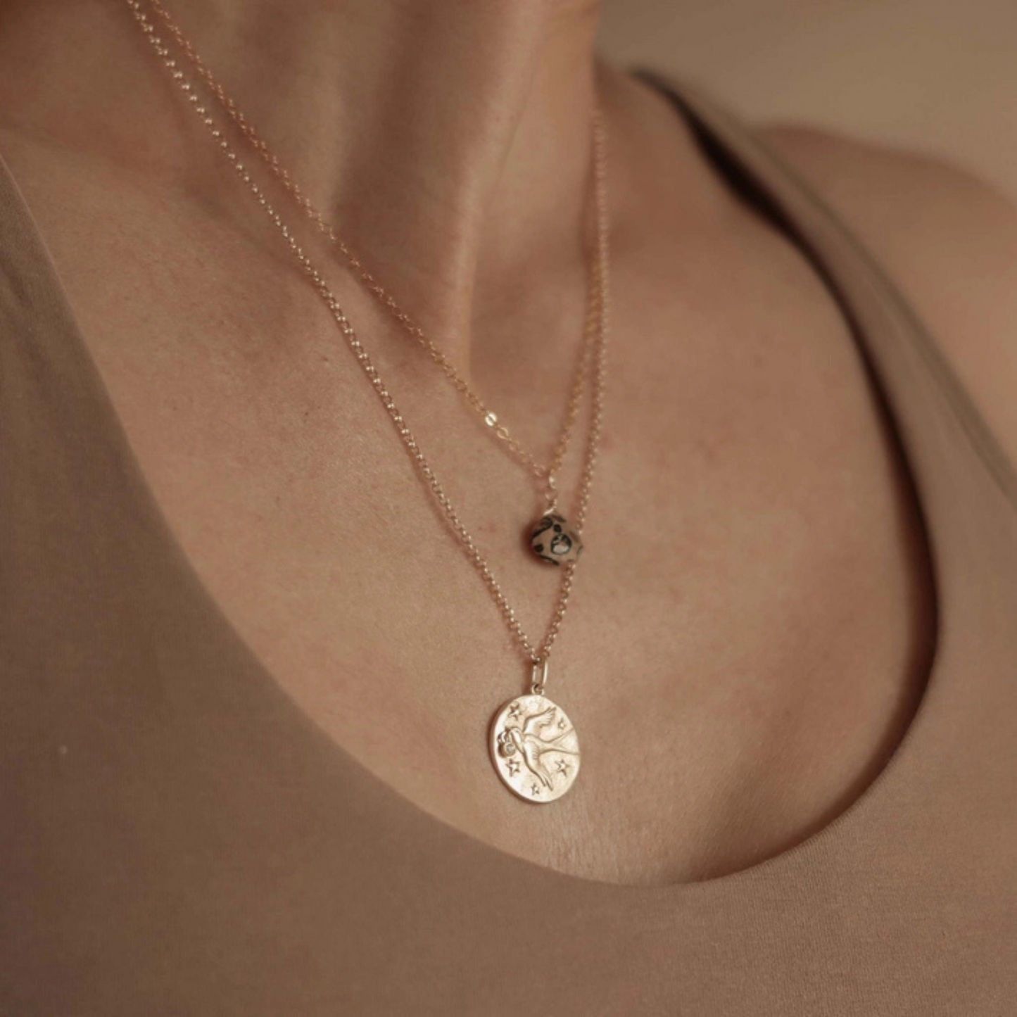 Wanderlust Life Fine Gold Chain Necklace - Leopard Jasper