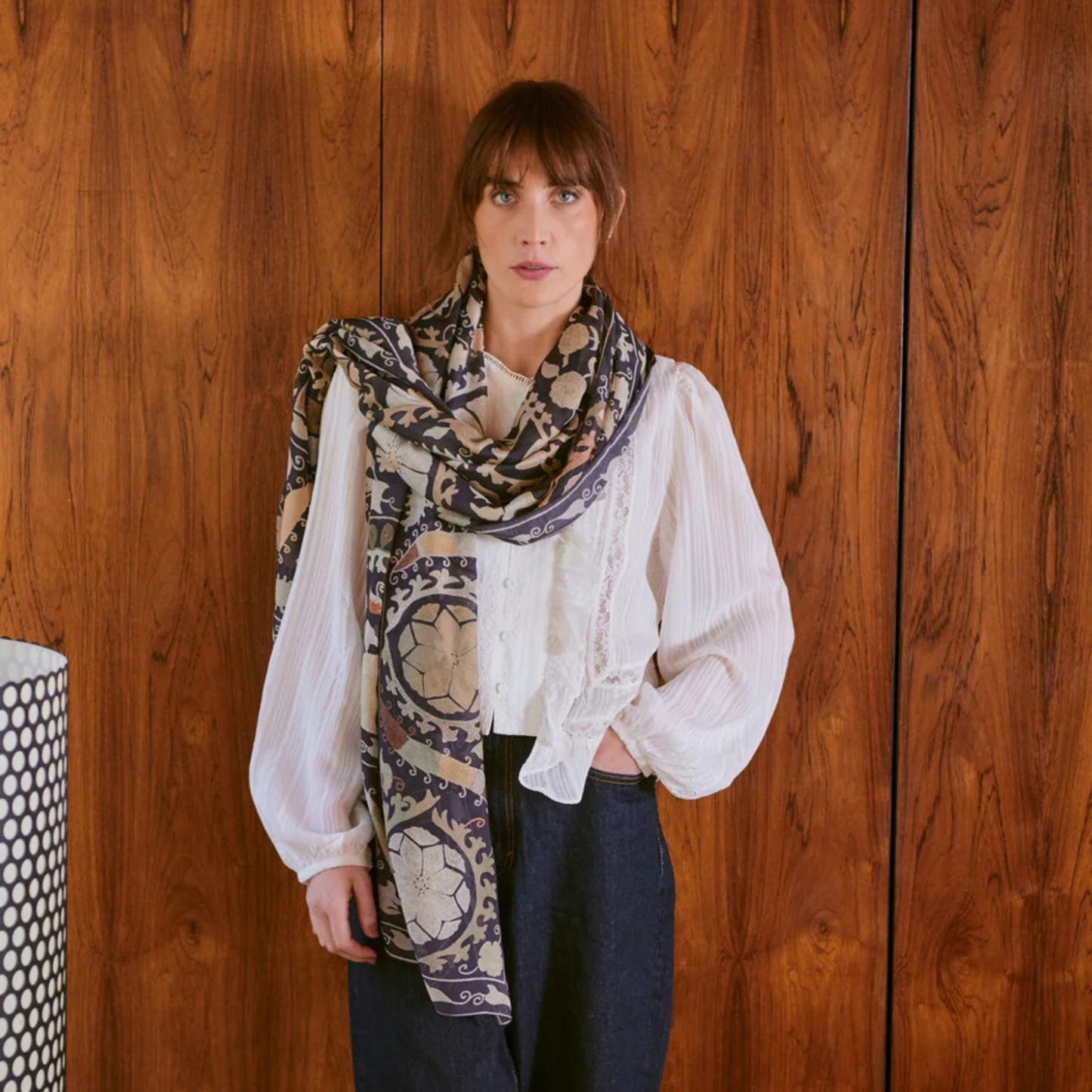 Scarf - Susani Charcoal