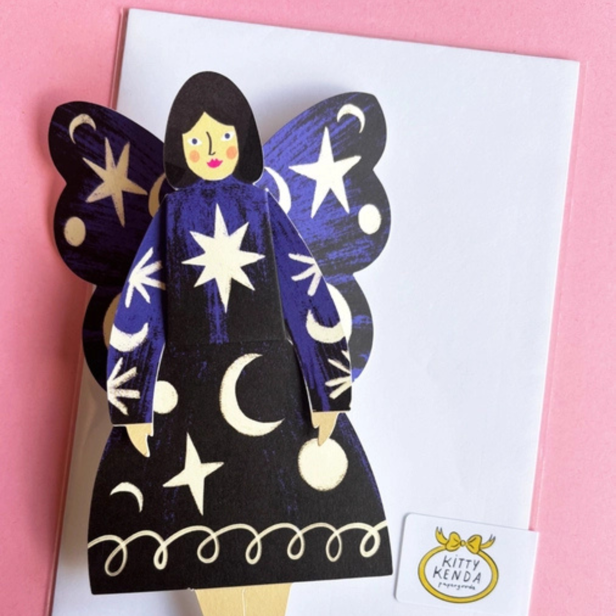 Greetings Card - Cosmic Butterfly Woman
