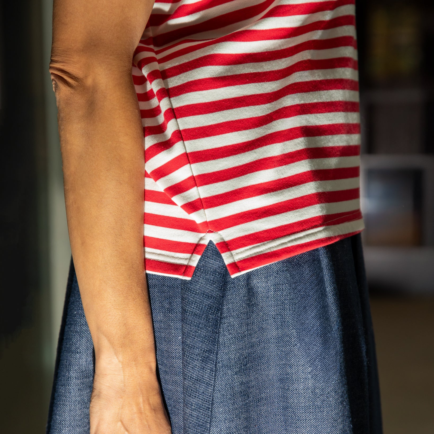 Wei Stripe Top - Red