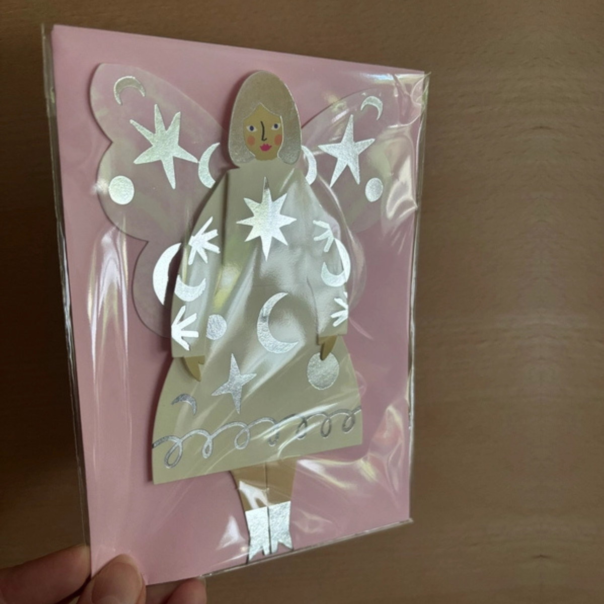 Greetings Card - Beautiful Pink Butterfly Woman