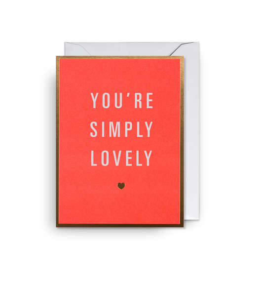 Mini Greetings Card - Simply Lovely