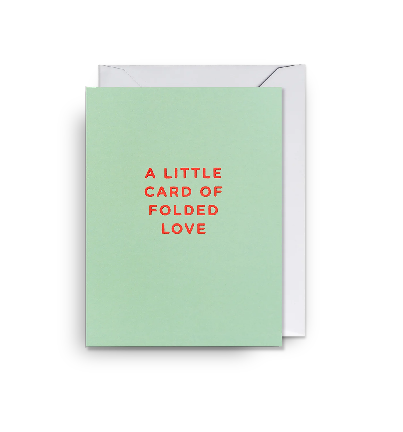 Mini Greetings Card - A Little Card of Folded Love