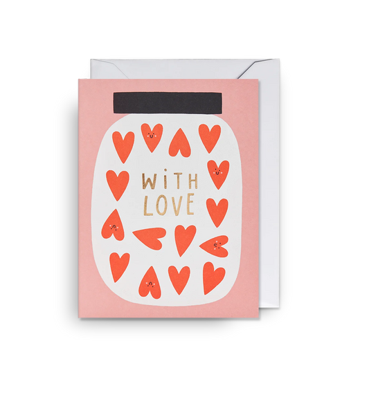 Mini Greetings Card - Jar of Love