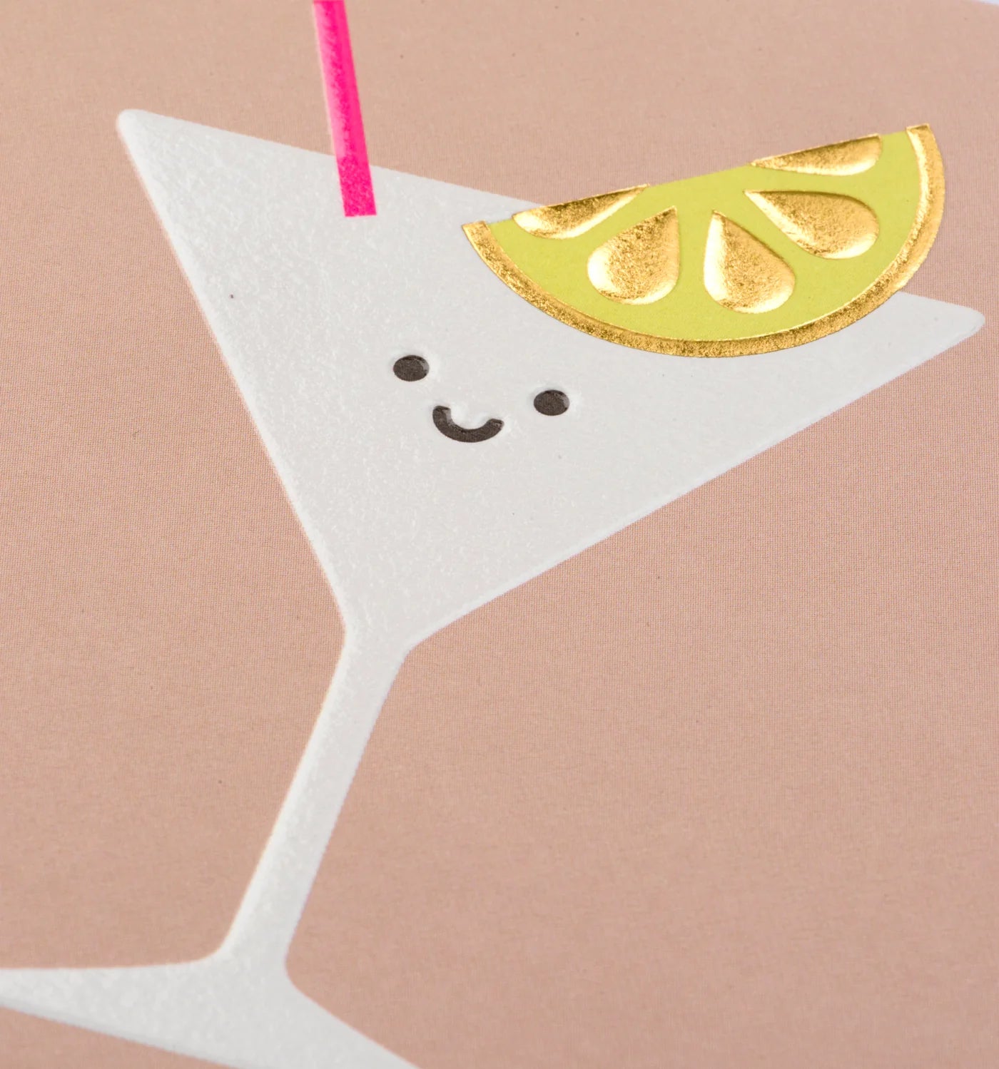 Mini Greetings Card - Birthday Cocktail
