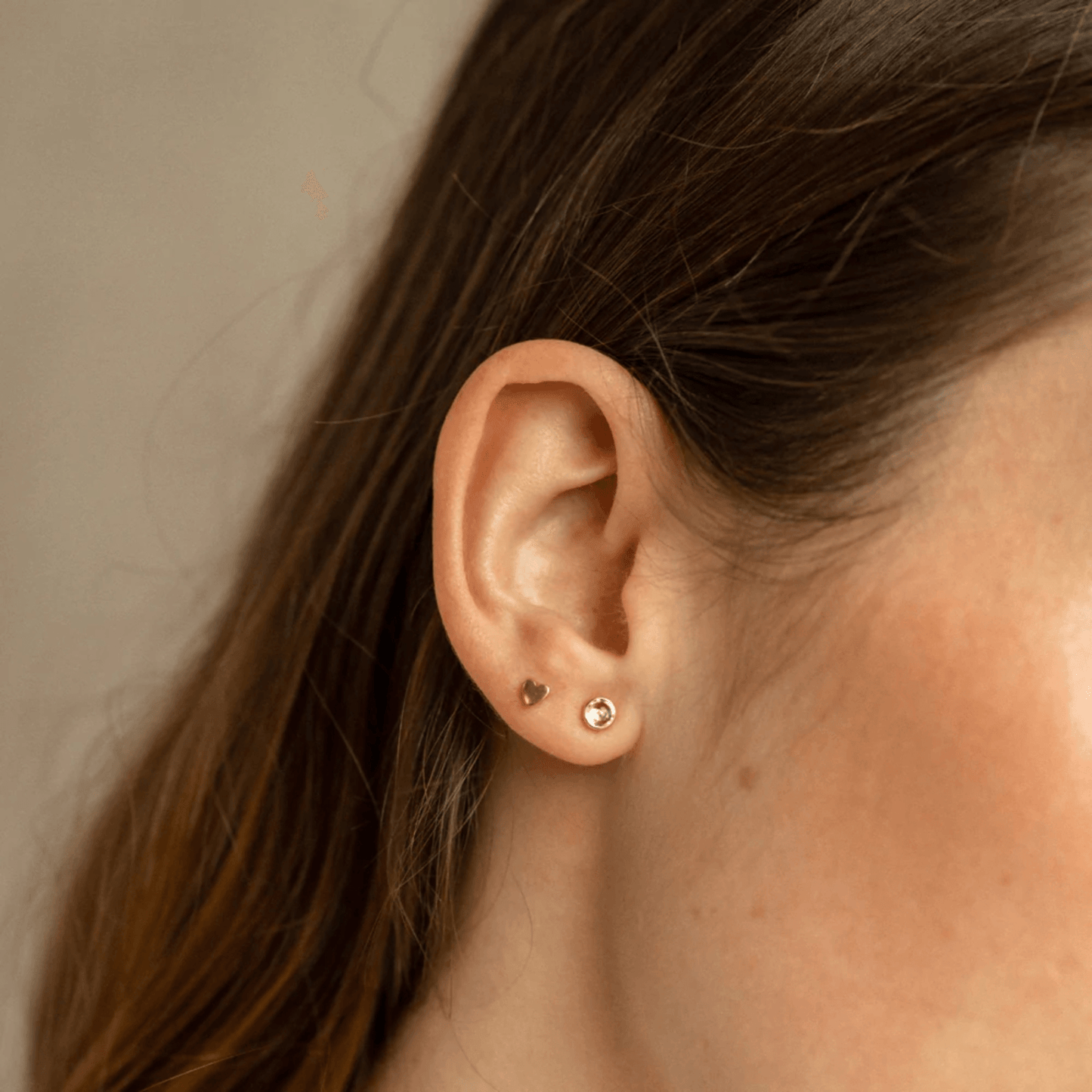 February Birthstone Stud Earrings - Mint Amethyst