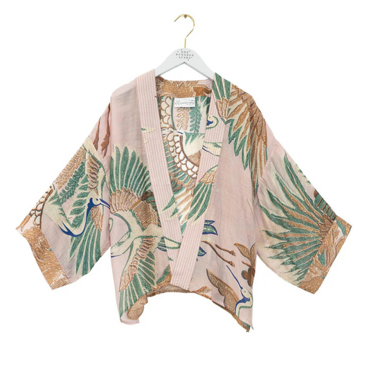 Kimono - Crane Plaster Pink