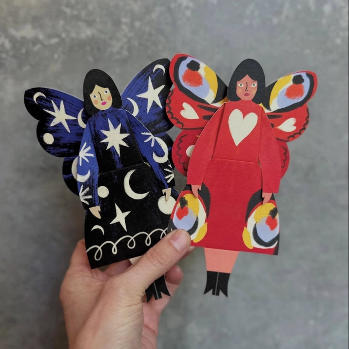 Greetings Card - Cosmic Butterfly Woman