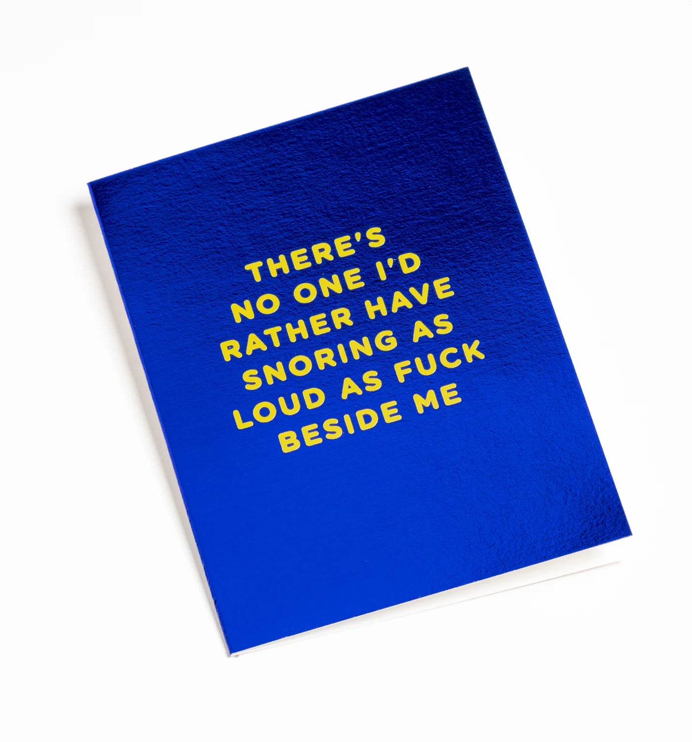 Mini Greetings Card - Snoring Beside Me