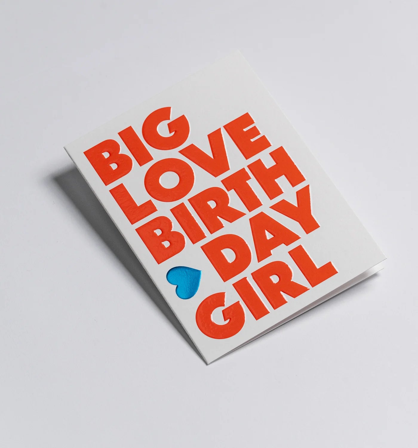 Mini Greetings Card - Big Love Birthday Girl
