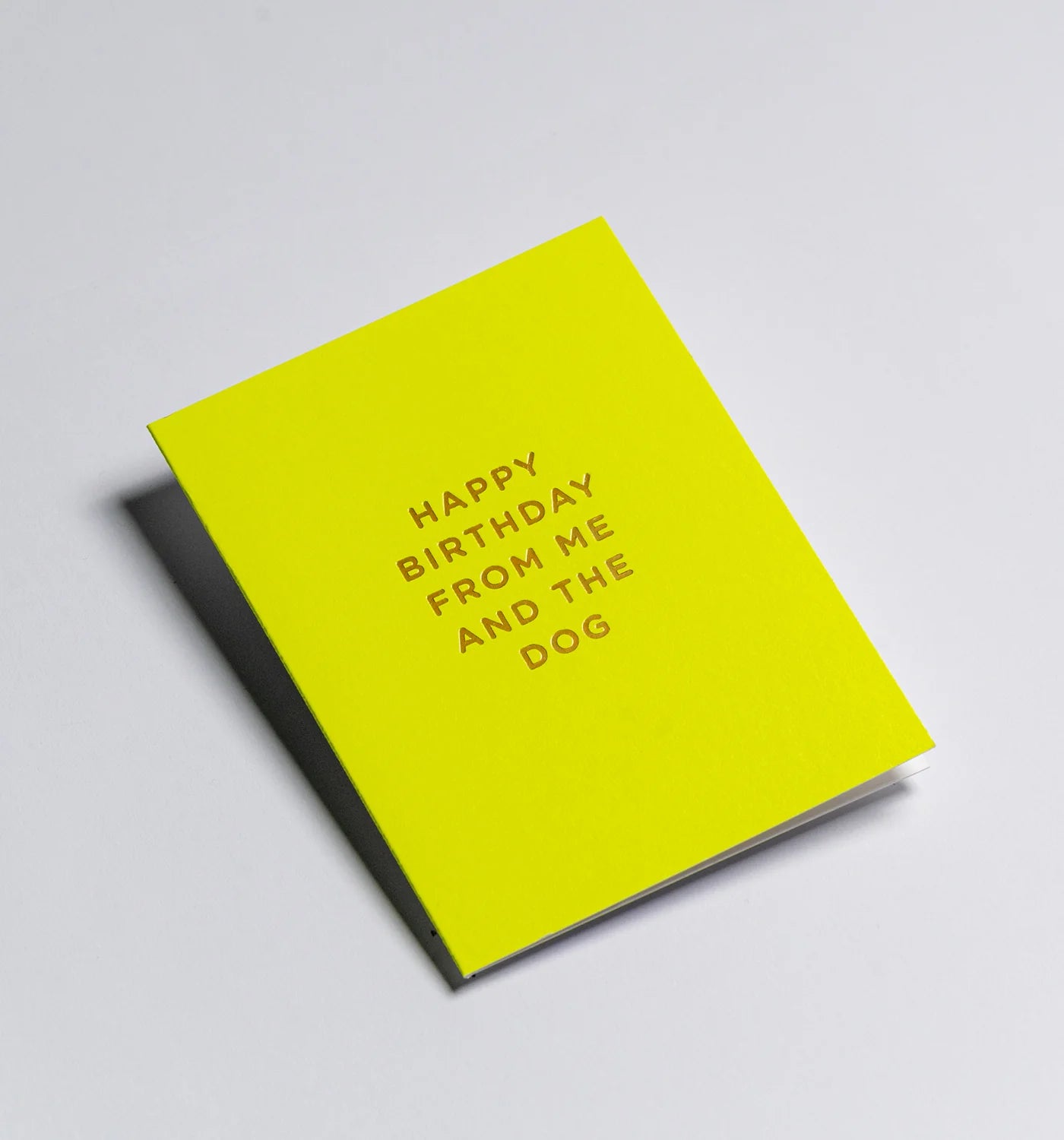 Mini Greetings Card - Happy Birthday From Me and the Dog