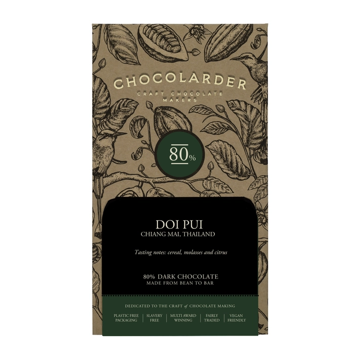 Doi Pui 80% Dark Chocolate Bar
