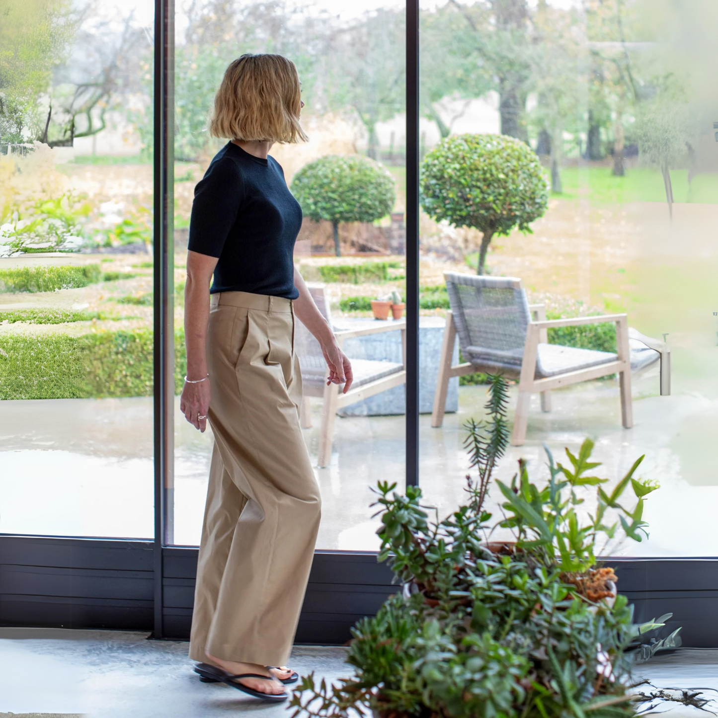 Amelia Trousers - Dark Beige