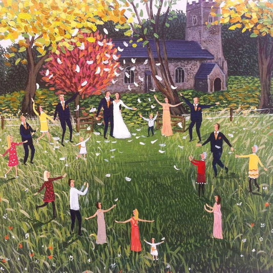 Greetings Card - Autumn Confetti