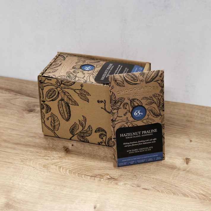 Chocolarder Bar - Hazelnut Praline 65% Dark Chocolate