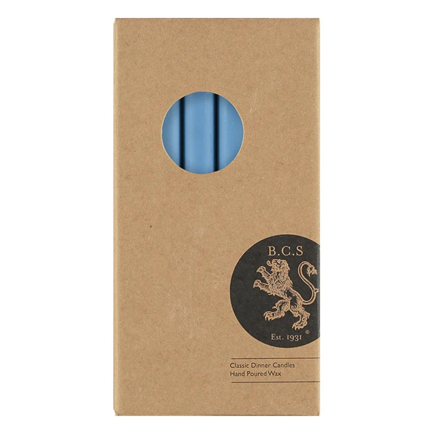 British Colour Standard Dinner Candles - Pack of 6