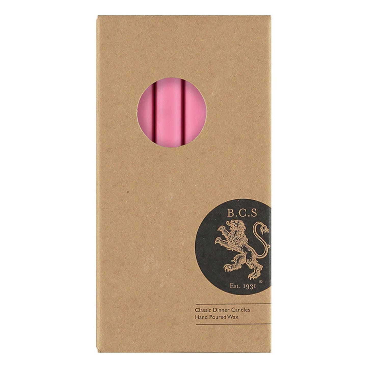 British Colour Standard Dinner Candles - Pack of 6