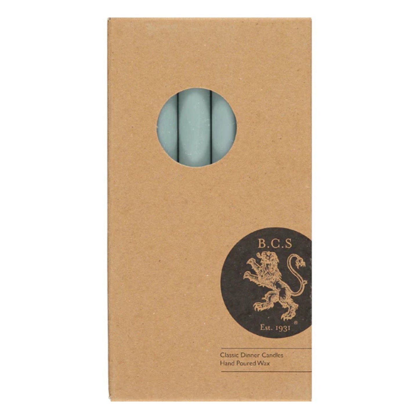 British Colour Standard Dinner Candles - Pack of 6