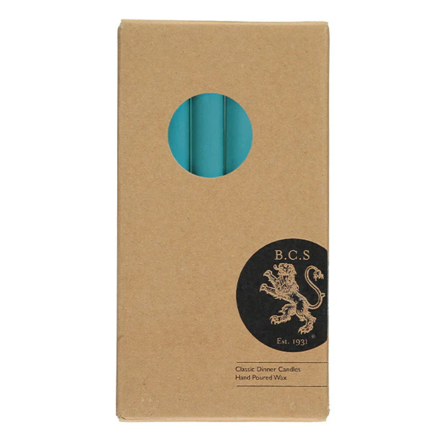 British Colour Standard Dinner Candles - Pack of 6