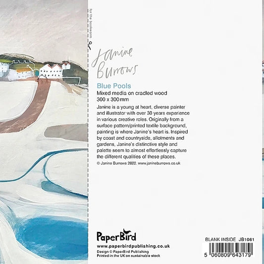 Greetings Card - Blue Pools