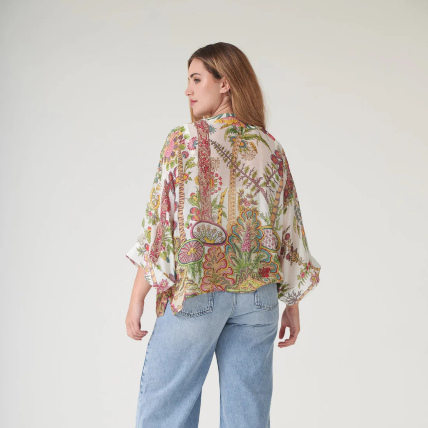 Kimono - Boho Garden Ecru