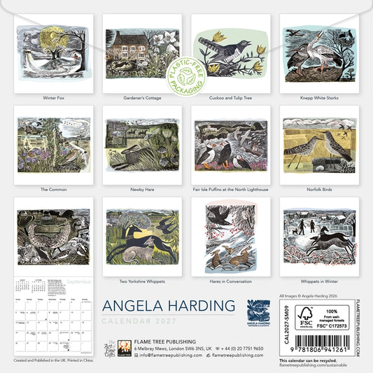2027 Mini Wall Calendar - Angela Harding