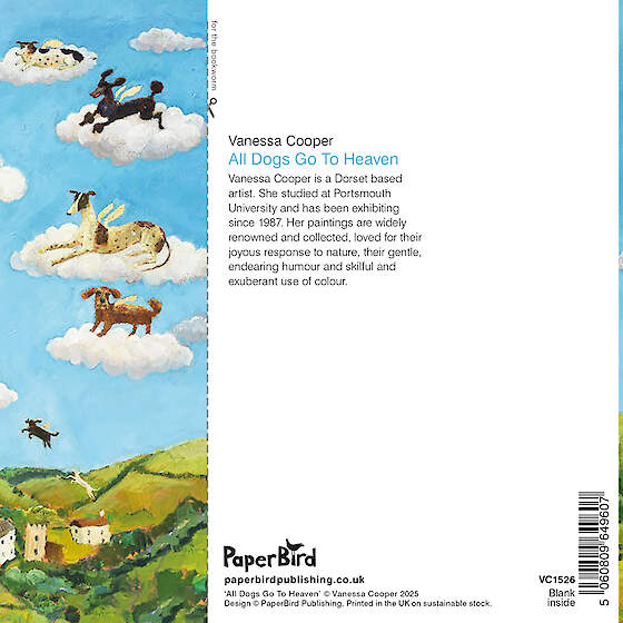Greetings Card - All Dogs Go To Heaven