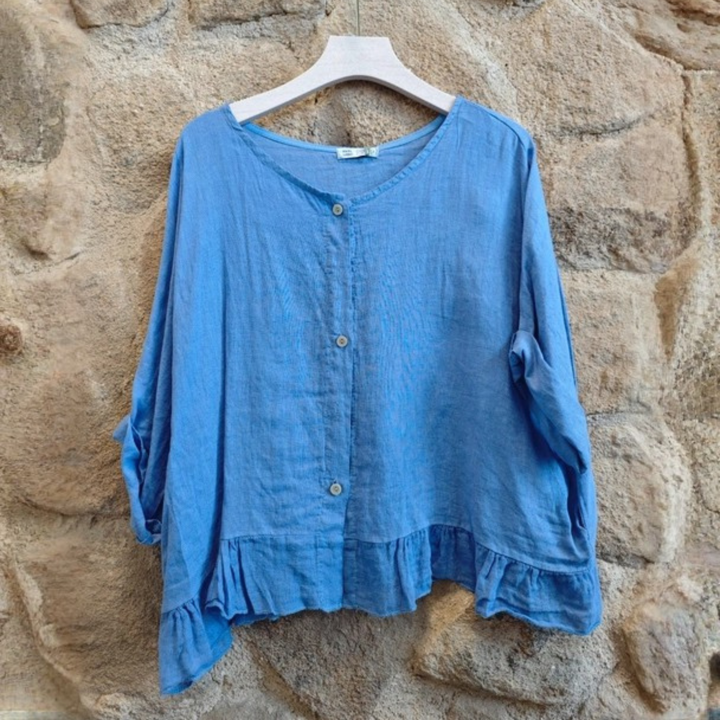 Linen Blouse - Blue