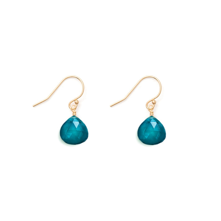 Isla Drop Earrings - Portofino Blue Quartz