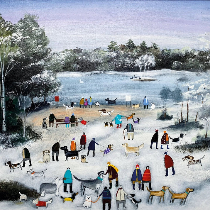 Greetings Card - Walking Off the Christmas Lunch
