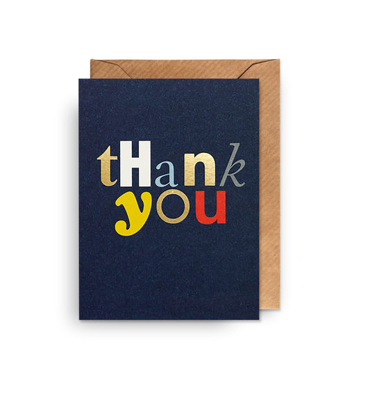Mini Greetings Card - Thank You